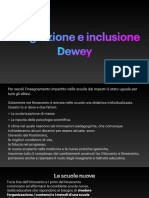 Dewey e Integrazione Inclusione