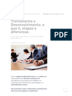 Treinamento e Desenvolvimento: o que é, etapas e diferenças