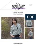 Cascade Ultra Pima Floral Lace Jacket: Designed by Nicky Epstein