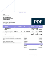 Tax Invoice: Chander Traders