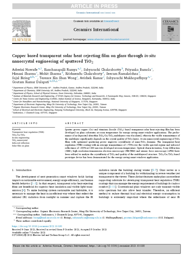 Ceramics International Sciencedirect Download Free PDF Titanium