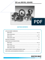 Miter Bevel Gears: Section Contents