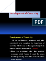 Development of Creativity