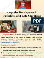 Cognitive Development: in Preschool and Late Childhood