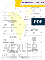 Teoría de Exponentes y Radicación - Álgebra Vexler