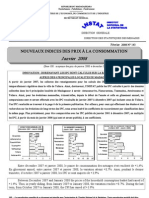 Indices Des Prix À La Consommation - Janvier 2008 (INSTAT - 2008)