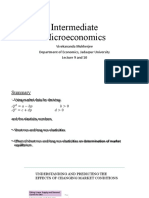 Intermediate Microeconomics: Vivekananda Mukherjee Department of Economics, Jadavpur University Lecture 9 and 10