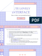 Cute Lovely Interface