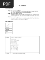 SQL Commands