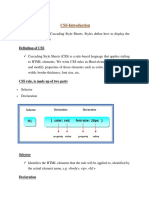 CSS-Introduction