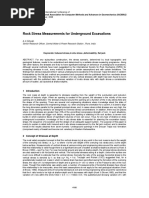 Ghosh - Rock Stress Measurements For Underground Excavations