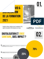 Enquête Covid Digitalisation de La Formation