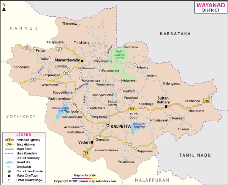 Wayanad District Map | PDF