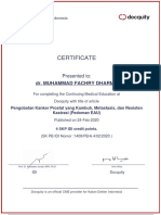 Certificate: Dr. Muhammad Fachry Dharma