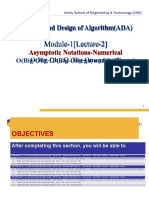 Amity - Mod-1 - L3 - Asymptotic Notation - Numerical