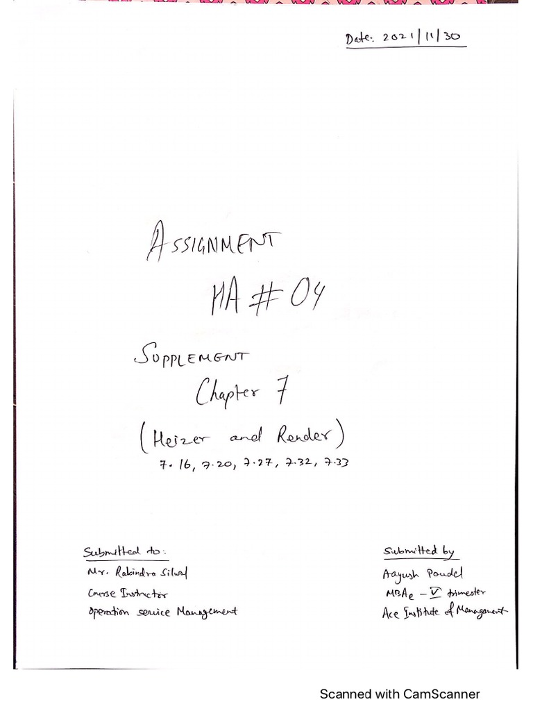 OSM Assignment | PDF