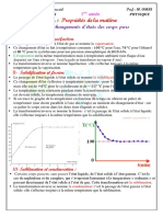 Cours 2 Les Changements D'états Des Corps Purs Élève