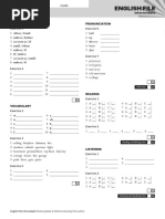 English File: Answer Sheet