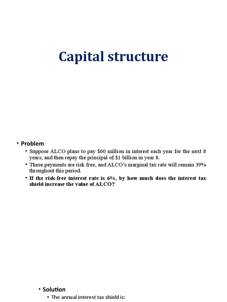 Practice Problems Capital Structure 25-09-2021 | PDF | Cost Of Capital ...