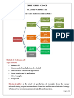 Delhi Public School Class 12 - Chemistry Chapter 3:electrochemistry