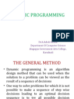 Dynamic Programming: Dr.A.Ashok Kumar Department of Computer Science Alagappa Government Arts College, Karaikudi
