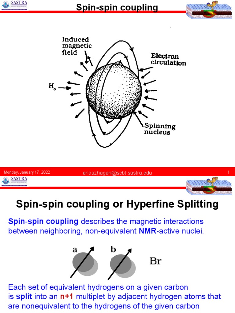 SpinSpin Splitting PDF Physical Chemistry Physics
