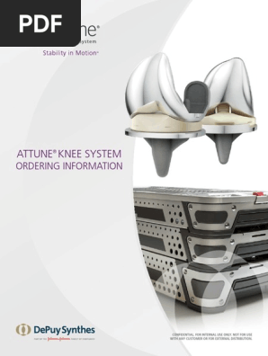 092377-190708 ATTUNE Knee Ordering Info 0 | PDF | Knee | Skeletal System