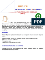 PPTE-Permissão para Trabalhos Especiais