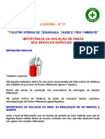 Isolamento áreas serviços especiais tintas industriais