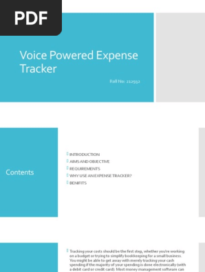 Voice Powered Expense Tracker