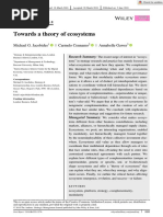 Towards A Theory of Ecosystems: Michael G. Jacobides - Carmelo Cennamo - Annabelle Gawer