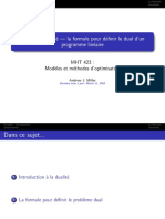 Sujet 4: Dualit e - La Formule Pour D Efinir Le Dual D'un Programme Lin Eaire