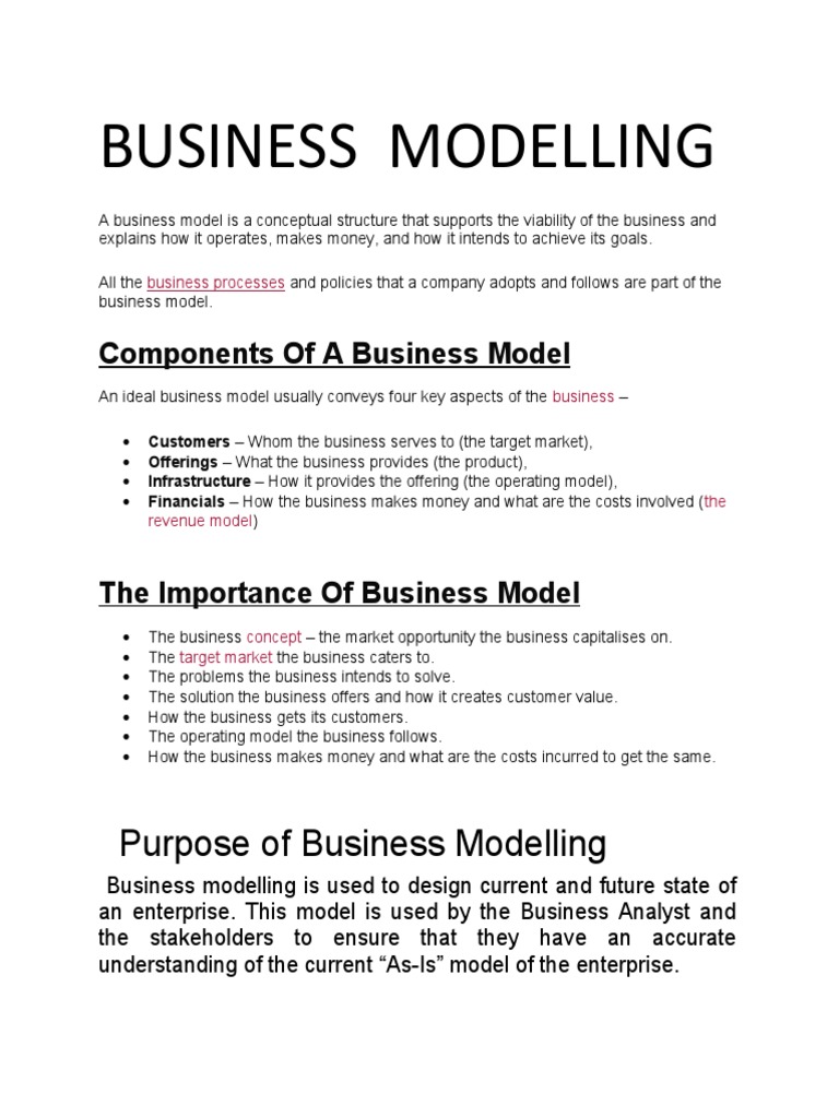 Business Modelling PDF Auction Business Model