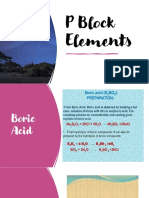 P Block Elements: Boric Acid, Diborane, Diamond, Graphite, Fullerenes, Buckminster
