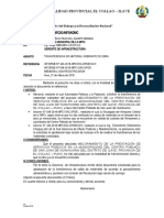 INFORME Nº 92-2018-MPCI-DMC TRANSFERENCIA DE MATERIALES HUINIHUININI