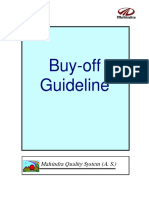 Buy-Off Guideline: Mahindra Quality System (A. S.)