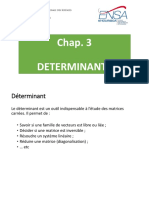 Présentation Chapitre 3 Determinants Partie 1