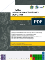 Química - Aula 05 - Nomenclatura Ácido-Base