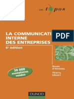 La Communication Interne Des Entreprises (6e Éd) by Nicole D Almeida (Almeida, Nicole D)