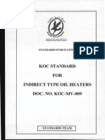 Kocstandard FOR Indirect Type Oil Heaters DOC. NO. KOC-MV - 009