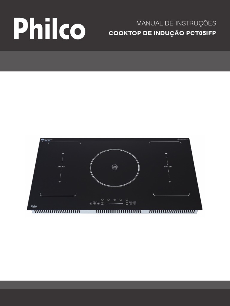 Manual Cooktop de Inducao Philco Pct05ifp Turbo Zona Flex PDF