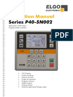 Operation Manual: Series P40-SN002