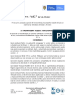 RESOLUCIÓN No. 11907 Diciembre 06 de 2021 Suspensión Fin de Año 2021 NOTARIAS SDN