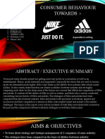 Consumer Behaviour Towards Nike vs Adidas