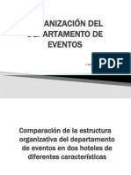 Organización Del Departamento de Eventos: Cynthia Capilla Ortega