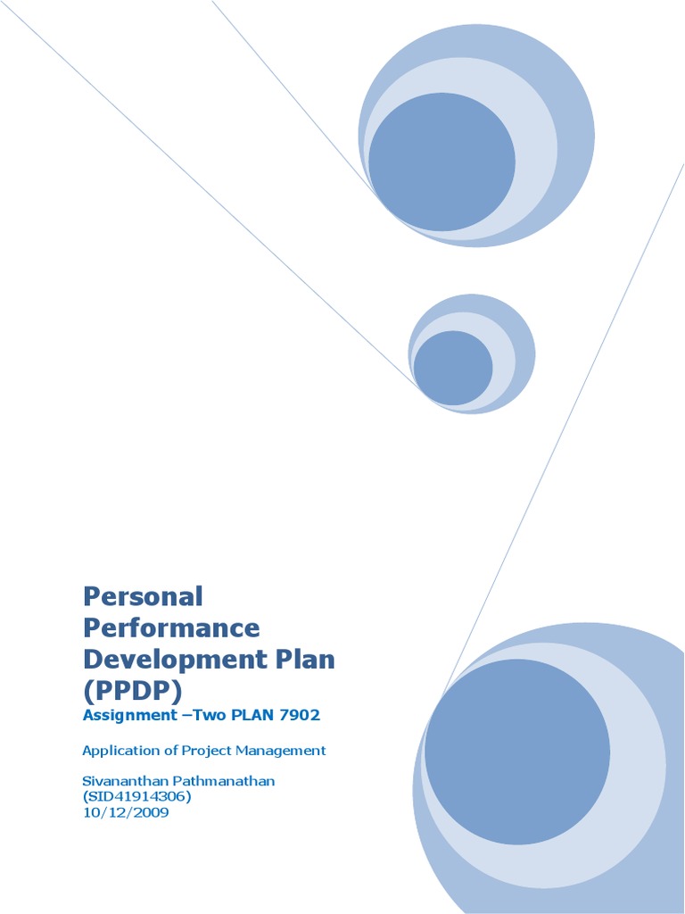 Personal Performance Development Plan | PDF | Leadership | Competence ...