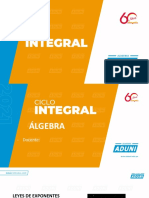 Ciclo Integral - Álgebra Semana 01