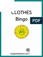 Clothes Bingo