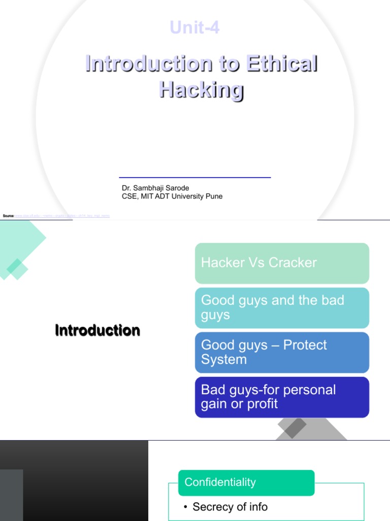 Introduction to Ethical Hacking Overview | PDF | Security Hacker ...