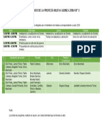 Programa de Cultos Dirigidos Por El Ministerio de Música Correspondiente A Julio 2021